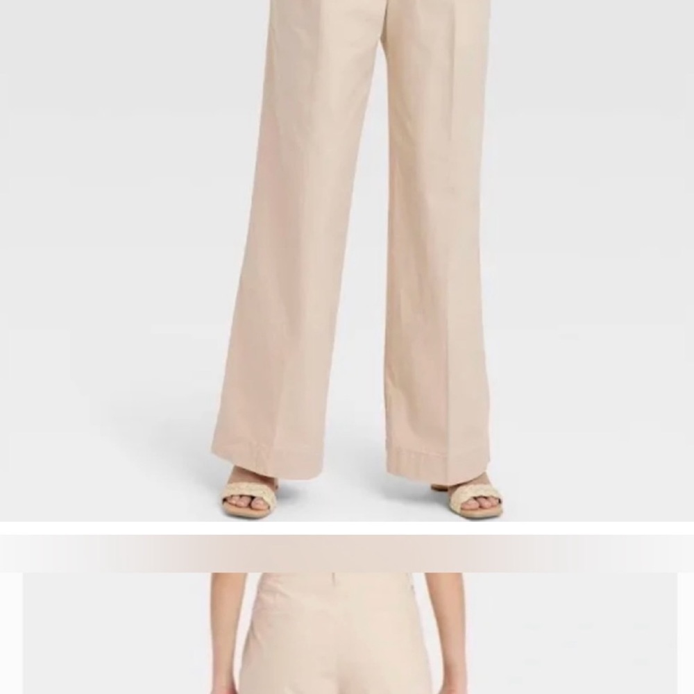 A New Day Wide Leg Khakis Size 16 - Picture 3 of 4